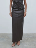 Pretty Lavish Maeve Faux Leather Maxi Skirt