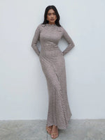 Pretty Lavish Delilah Asymmetric Jersey Maxi Dress