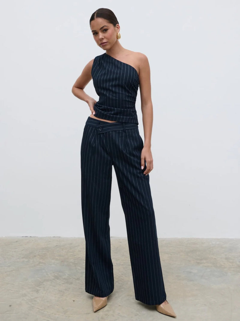 Pretty Lavish Flynn Pinstripe Trousers