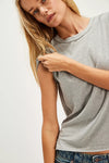 Free People Nova Tee - Grey