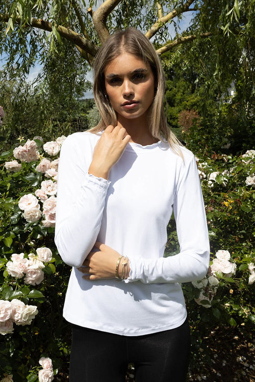 No2moro Seville Frill Neck Long Sleeve