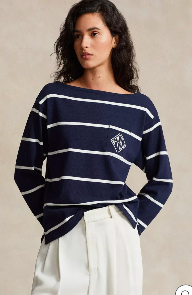 Ralph Lauren Monogram logo jersey top