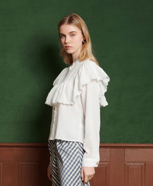 Sister Jane Hazel Scallop Blouse