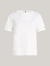 Tommy Hilfiger Gold Detail White T-shirt