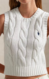 Ralph Lauren cable knit cotton vest