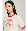 Tommy Hilfiger Beige Varsity Ringer T-shirt