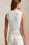 Ralph Lauren cable knit cotton vest