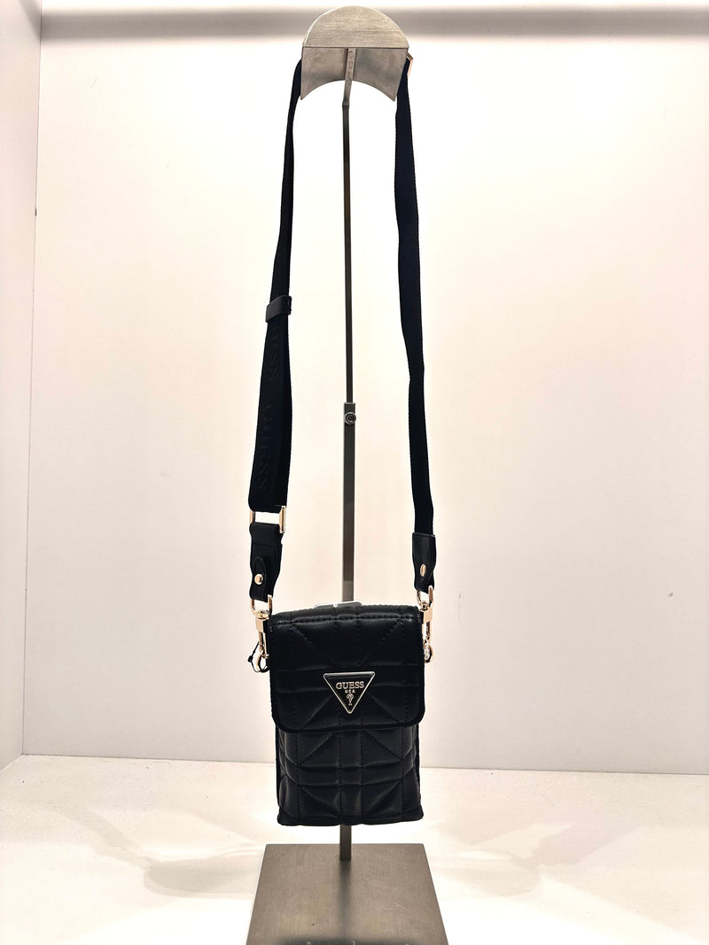 GUESS LATONA MINI BLACK CROSSBODY BAG