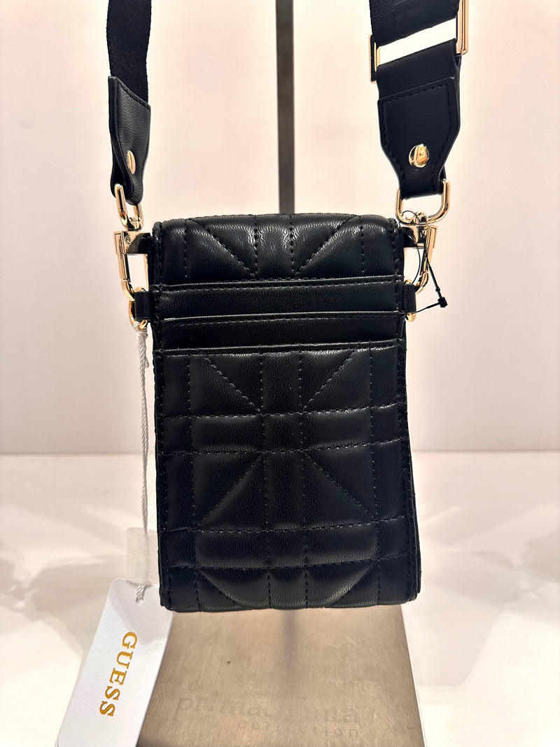 GUESS LATONA MINI BLACK CROSSBODY BAG