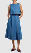 Weekend MaxMara Dry Denim Skirt