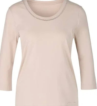 Marc Cain cream top with Embellishment