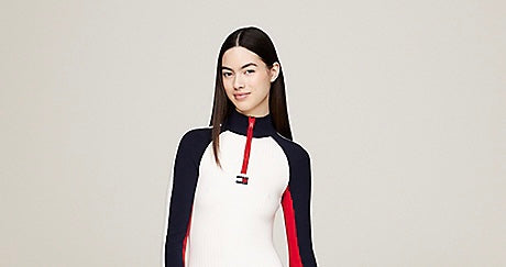 Tommy Jeans ribbed colour block sweater