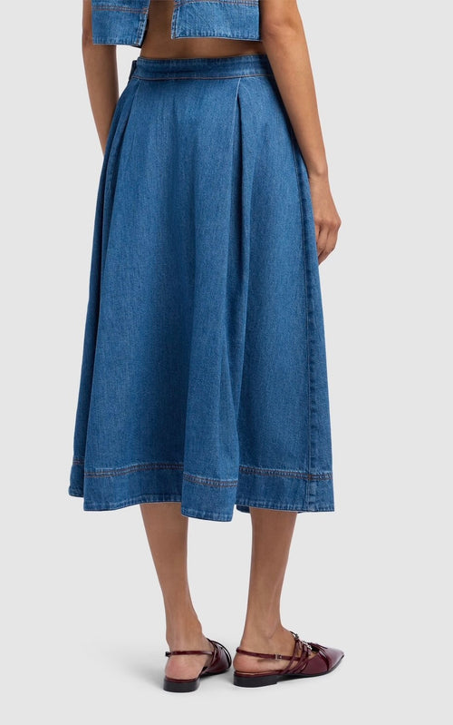 Weekend MaxMara Dry Denim Skirt