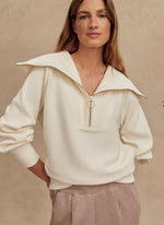 Varley Vine HalfZip - Ivory