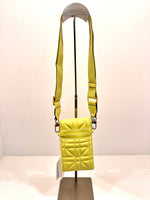 GUESS LATONA MINI CHARTREUSE CROSSBODY BAG