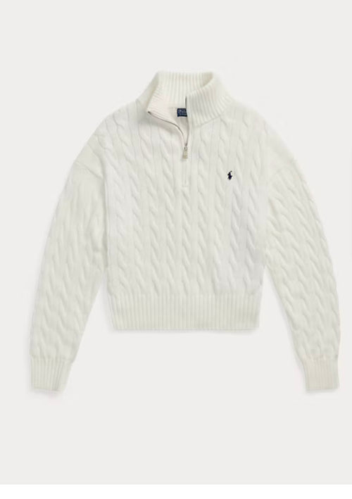 Ralph Lauren Cable-Knit Cotton Quarter-Zip Jumper