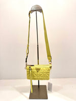 GUESS LATONA MINI CHARTREUSE CROSSBODY BAG