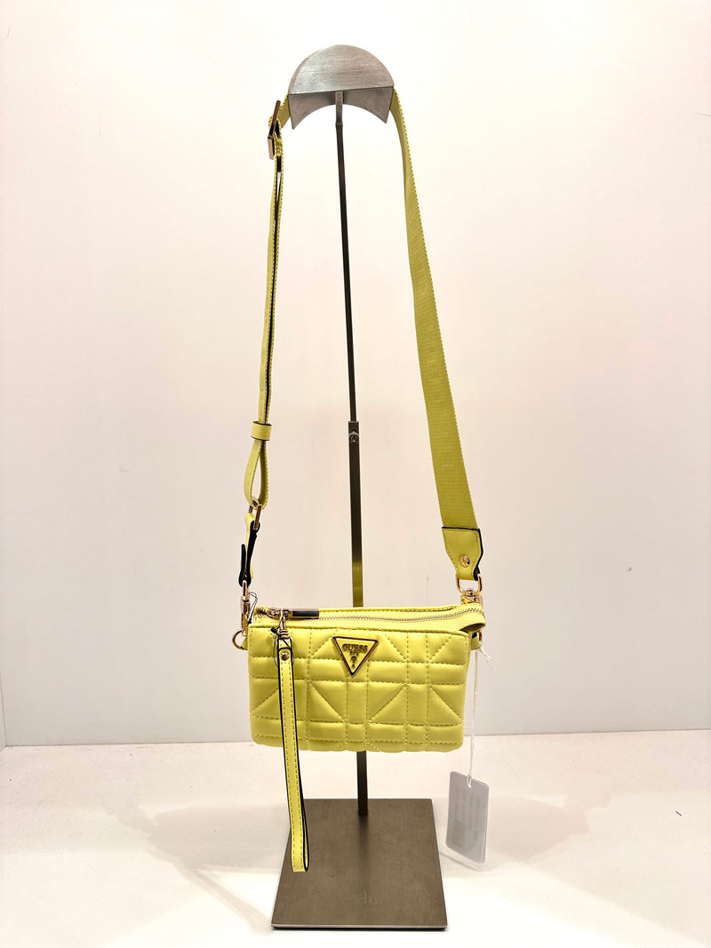 GUESS LATONA MINI CHARTREUSE CROSSBODY BAG