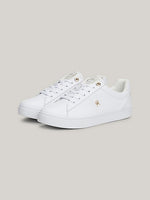 Tommy Hilfiger LEATHER TH MONOGRAM TRAINERS