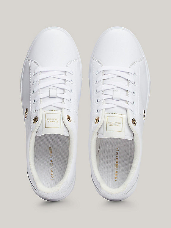 Tommy Hilfiger LEATHER TH MONOGRAM TRAINERS