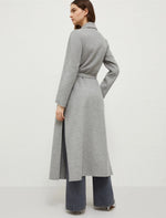 Marella Long Wool Coat - Unlined - Grey