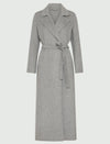 Marella Long Wool Coat - Unlined - Grey