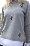 NO2moro Pisa Embroidered Floral Knit