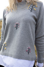 NO2moro Pisa Embroidered Floral Knit