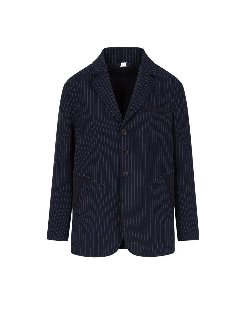 High Tech ASSURE
HIGH TECH
Men’s style jacket in navy pinstripe crêpe