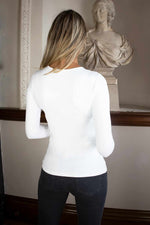 NO2moro Tara Long Sleeve Top - White