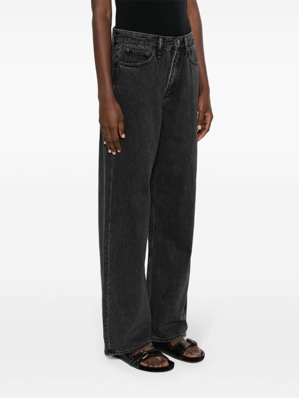 Rag & bone jet black Logan jeans