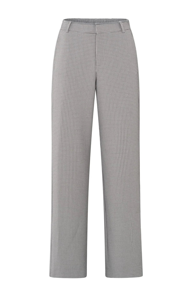 Yaya Checkered Wide Leg Trouser