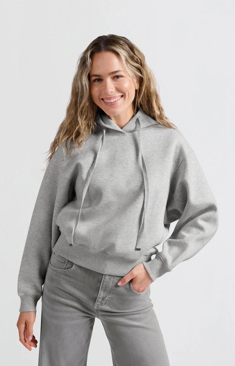 Yaya Cord Hoodie - Grey