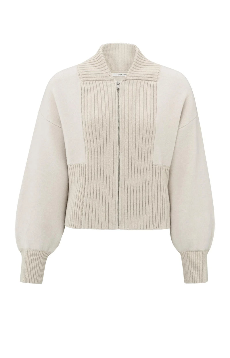 Yaya Knitted Bomber Jacket