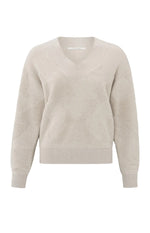 Yaya Knitted V-neck Sweater