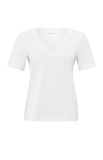 Yaya Basic V-neck T-Shirt - White