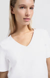 Yaya Basic V-neck T-Shirt - White