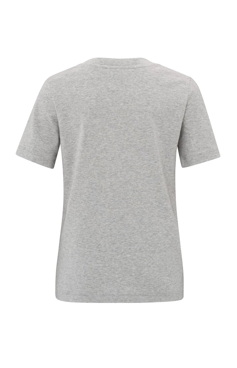 Yaya Basic Crewneck T-Shirt - Grey