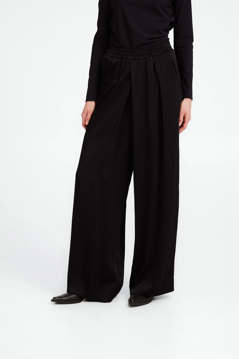 Jane Lushka Letty Wide Leg Trouser - Black