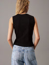 Calvin Klein Ribbed Sleeveless Cardigan