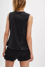 Free People Aimee Denim Waistcoat