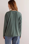 Free People Nina Long Sleeve Tee - Green