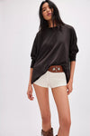 Free People Nina Long Sleeve Tee - Black