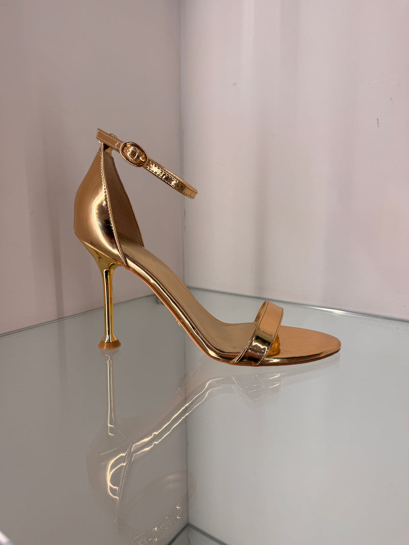 Guess Open Toe Gold Heel