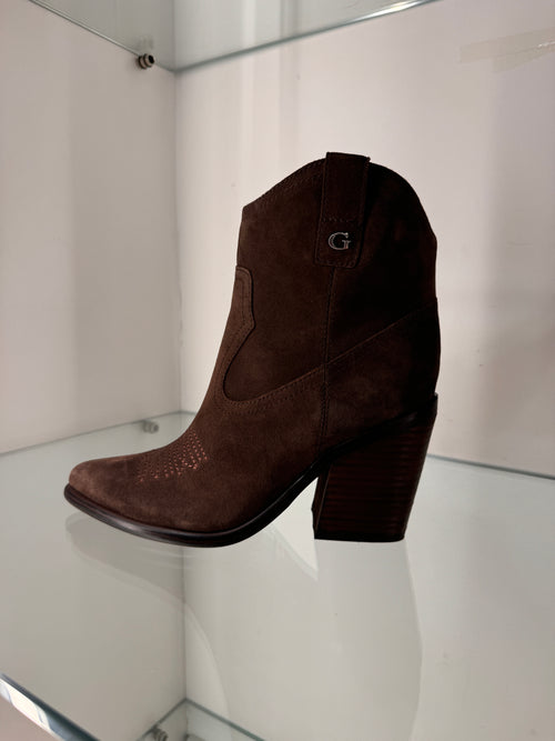 Guess Brown Suede Cowboy Boot