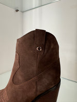 Guess Brown Suede Cowboy Boot