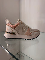 Guess Pink Logo Platform Trainer