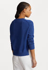 Ralph Lauren COTTON CREWNECK SWEATER - JUMPER - ROYAL NAVY