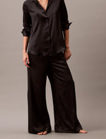 Calvin Klein Satin Pj Pant - Black