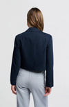 Yaya Navy Cropped Blazer